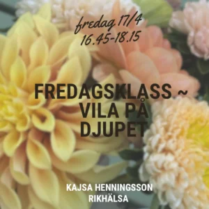 Fredagsklass - Vila på djupet , Fredag 17/4