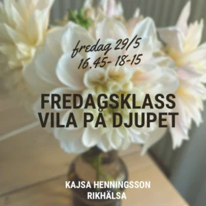 Fredagsklass - Vila på djupet , Fredag 29/5
